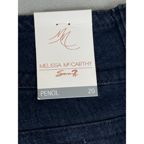 Seven 7 Melissa McCarthy Jeans Womens 20 Blue Pencil Boho Slimming Silhouette - Picture 7 of 16